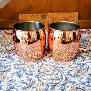 Set of copper mules